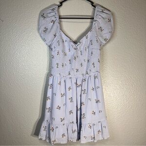Hollister Blue Floral Dress Size Medium